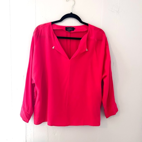 Vintage Ted Baker 100% Silk Blouse - Picture 1 of 9